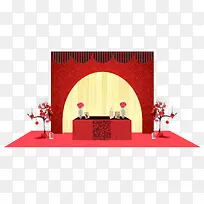 中国风红色婚礼