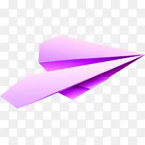 紫色纸飞机