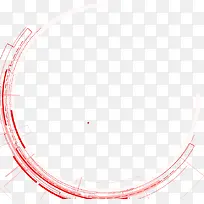 抽象红色圆环