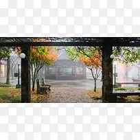 公园景区建筑摄影