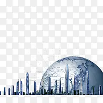 地球城市建筑群