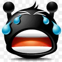 哭微笑emoticon-black