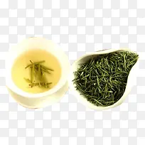 皇茶绿茶叶泡茶图片素材