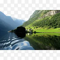 北欧挪威峡湾风景图