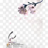 韩国水彩花卉