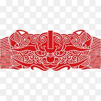 红色剪纸