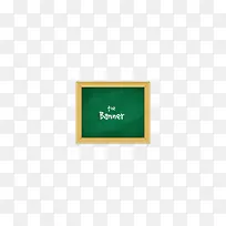 卡通黑板banner