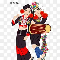 少数民族卡通人物