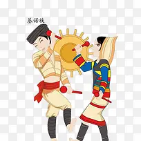 少数民族卡通人物