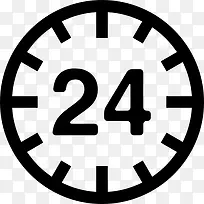 24小时循环标志图标