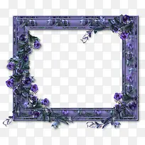 紫色神秘花藤相框