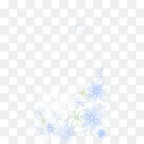 韩国时尚花纹装饰蓝色花瓣