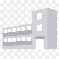 卡通房屋插画海报设计简约