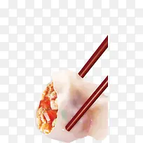 筷子上的饺子