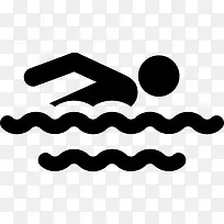游泳的人图标