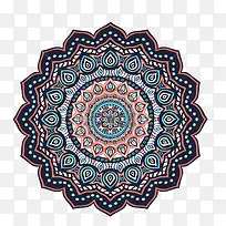 伊斯兰花瓣图案的装饰花纹