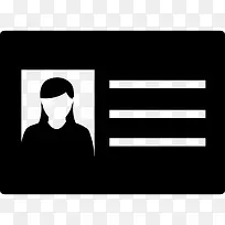 身份证照片与女人图标