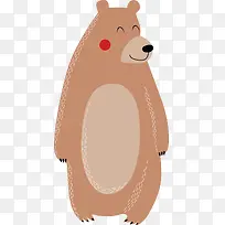棕色小熊矢量图