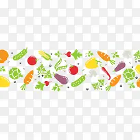 手绘多彩食材胡萝卜