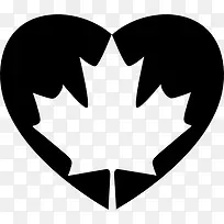 心加拿大国旗图标