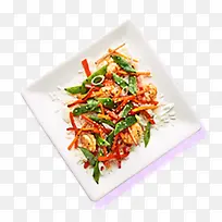 辣椒肉片美食