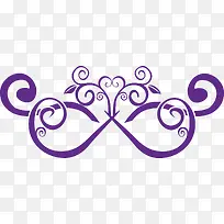 紫色中式花边纹理
