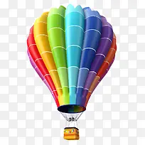 多彩热气球氢气球装饰元素