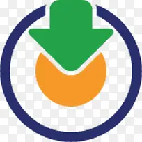箭头标志电脑PNG网页图标透明素材向下
