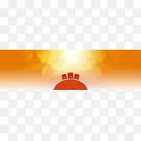 双电商促销banner背景素材