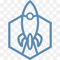 矢量火箭logo素材