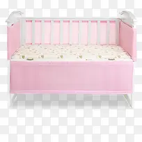 粉色女孩婴儿床