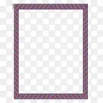 紫色条纹授权书边框矢量素材