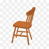木制棕色稳固椅子