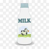 可爱牛奶瓶