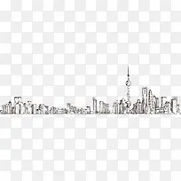 手绘建筑 建筑 城市 上海