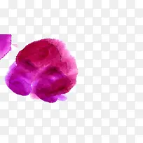 紫色水墨花瓣