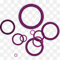 紫色浪漫圆圈重叠设计