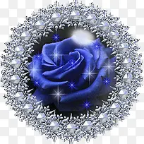 蓝色玫瑰钻石