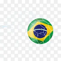 创意巴西足球入网