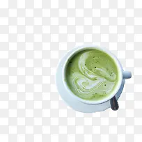 奶茶店的抹茶咖啡