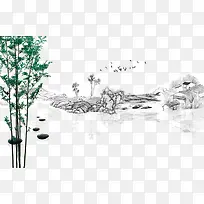 地产水墨山水
