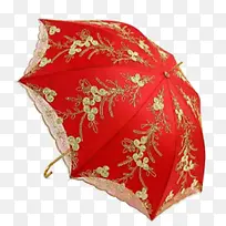 长柄大红刺绣婚庆新娘伞结婚伞