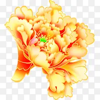 创意手绘水彩质感海棠花包装