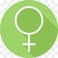 绿色女性符号