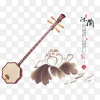 古琴莲花