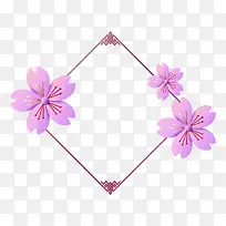 3D立体紫色花朵纸雕