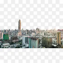 中国大城市俯视图