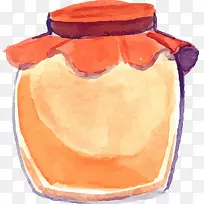 矢量手绘蜂蜜罐子