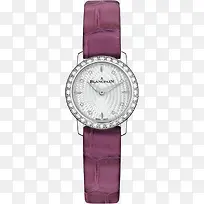 紫色宝珀腕表镶钻手表女表