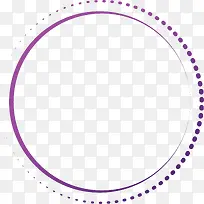 紫色简约圆圈圆点
